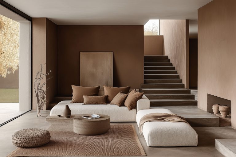 A modern living room paint in Pantone’s 2025 colour of the year