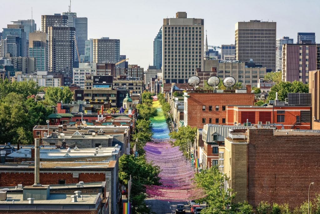 Montreal view of the LGTBQ+ village